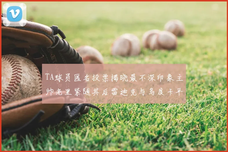 TA球员匿名投票揭晓最不深印象主帅老里紧随其后雷迪克与乌度卡平分秋色