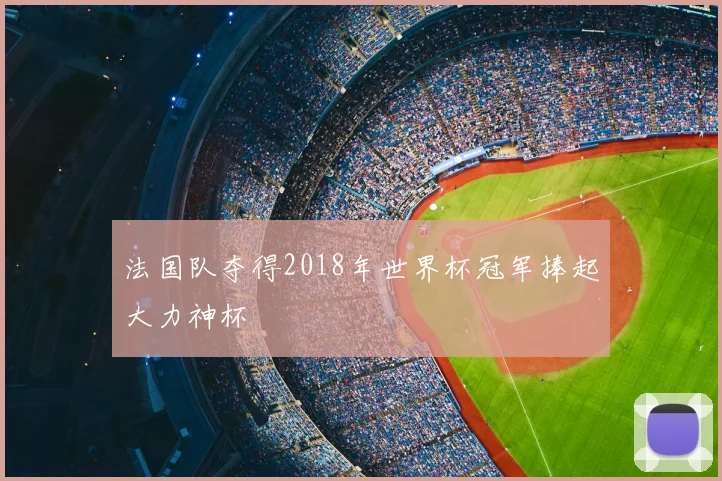 法国队夺得2018年世界杯冠军捧起大力神杯