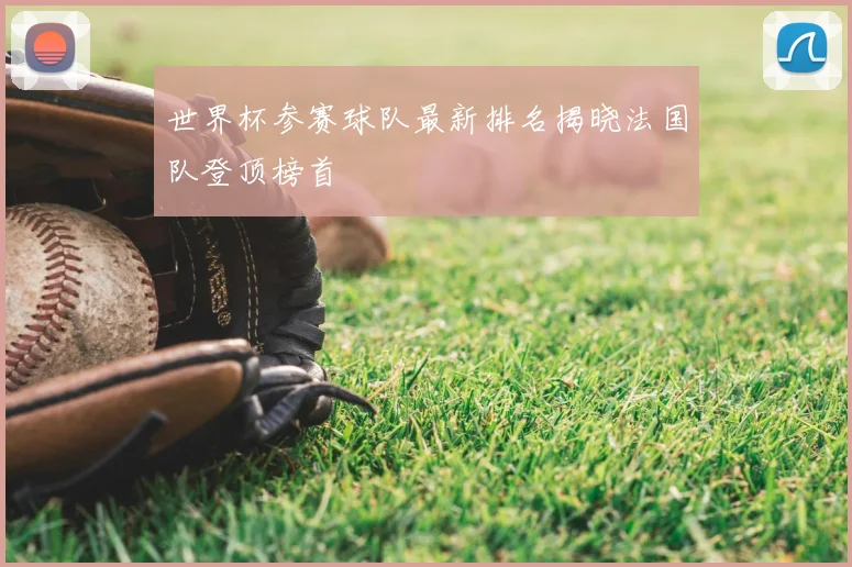 世界杯参赛球队最新排名揭晓法国队登顶榜首